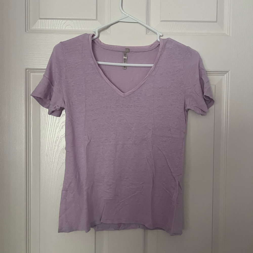 ‼️SALE‼️Banana Republic Lavender V-Neck Women's Top